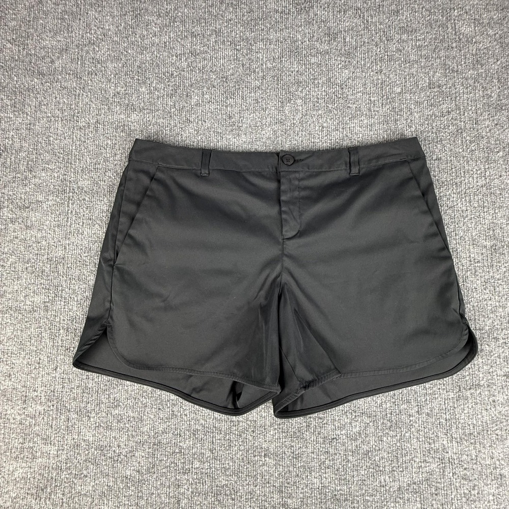 Oakley Shorts Womens XL Black Chino Regular Fit Golf Twill Pockets Activewear